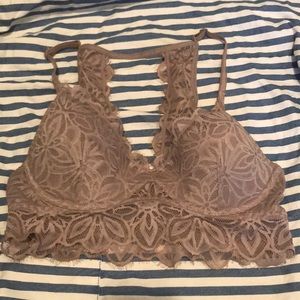 Cream Colored PINK push up bralette size small